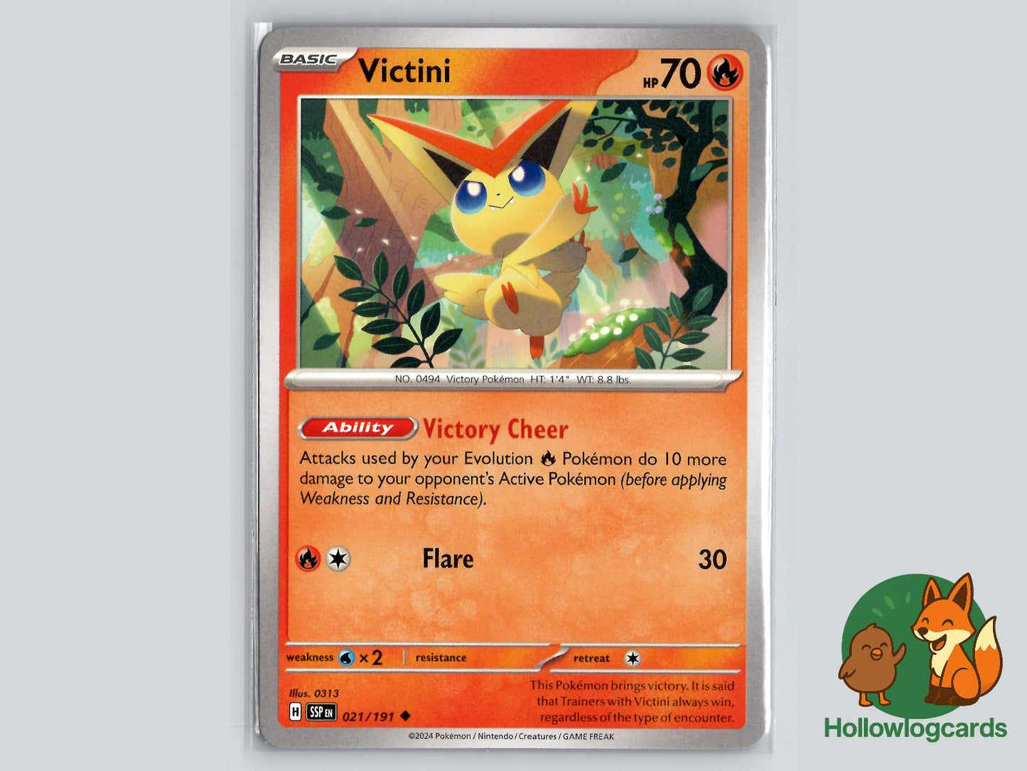 Victini (021/191) - Surging Sparks Pokémon Card