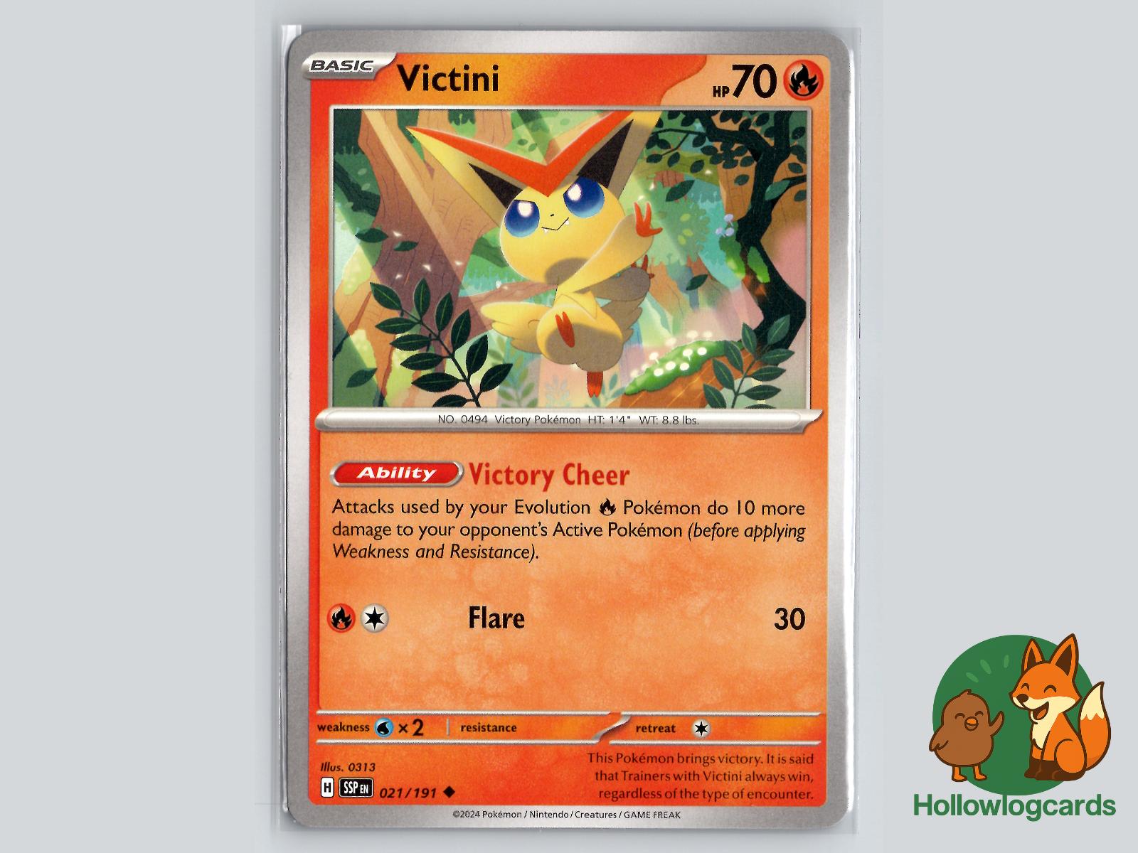 Victini (021/191) - Surging Sparks Pokémon Card