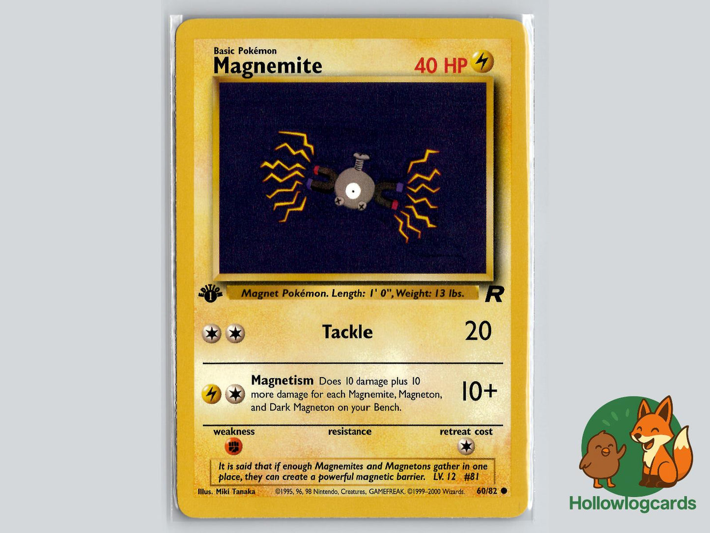 Magnemite (60/82) - Team Rocket Pokémon Card