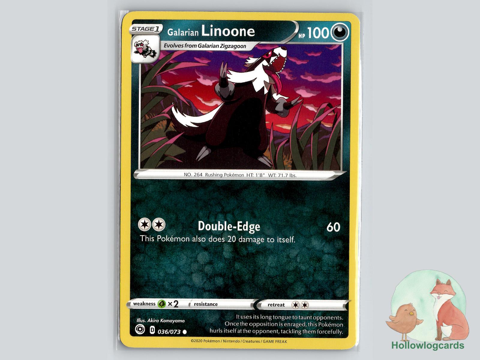 Galarian Linoone (036/073) - Champion's Path Pokémon Card