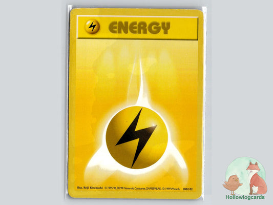 Lightning Energy (100/102) - Base Pokémon Card