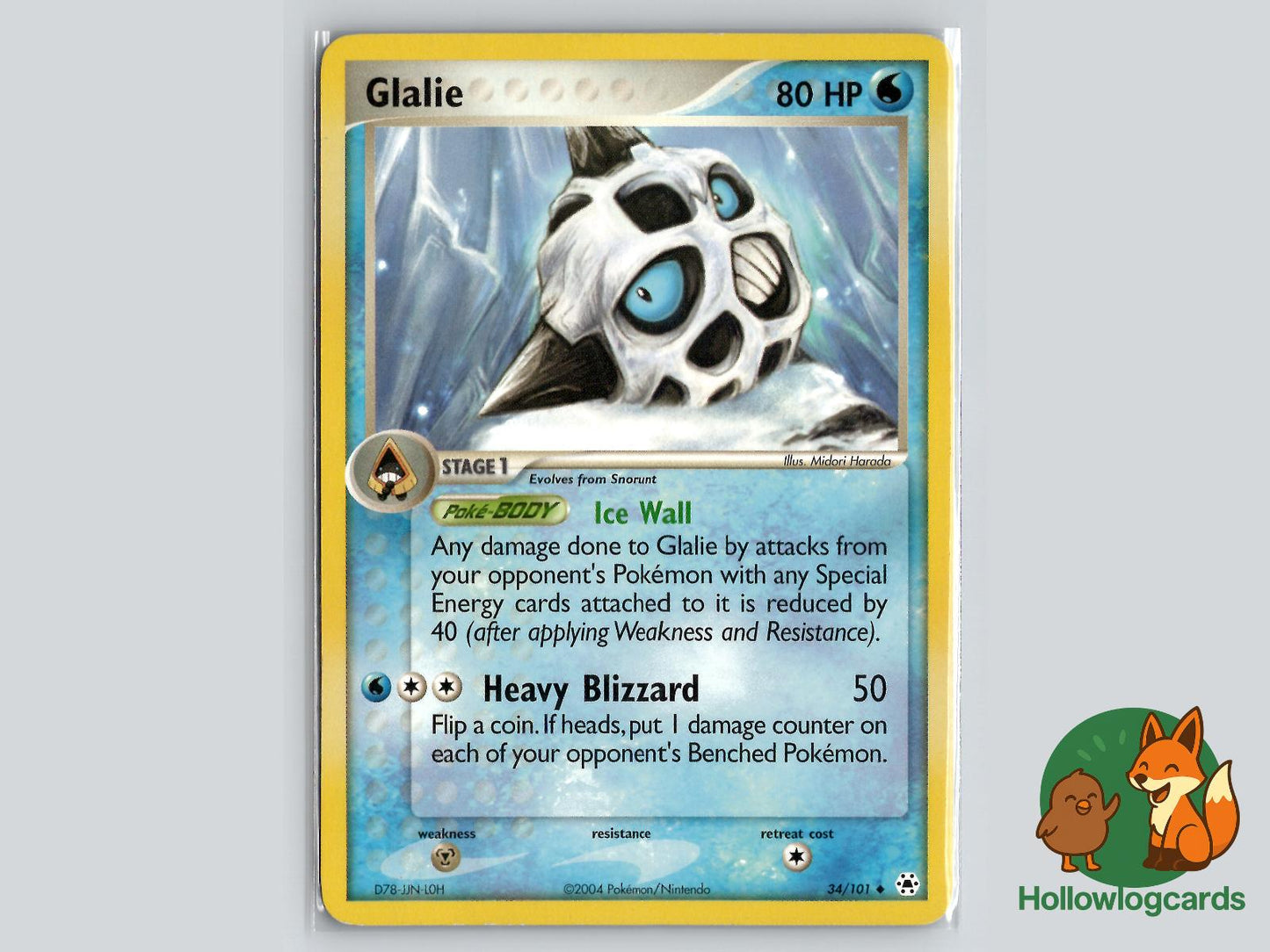Glalie (34/101) - Hidden Legends Pokémon Card