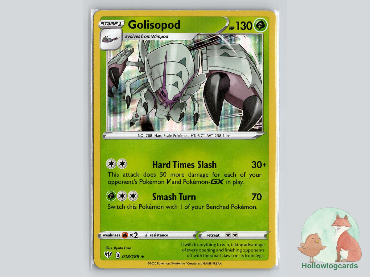 Golisopod (018/189) - Darkness Ablaze Pokémon Card
