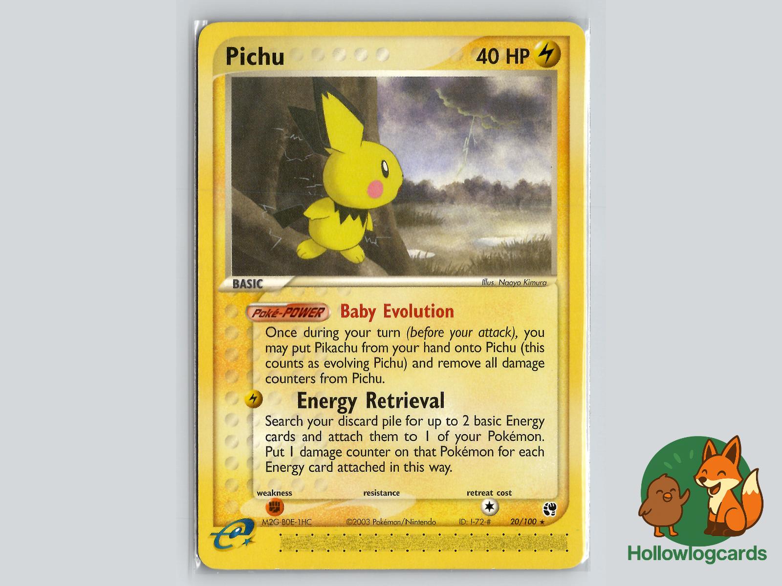 Pichu (20/100) - Sandstorm Pokémon Card