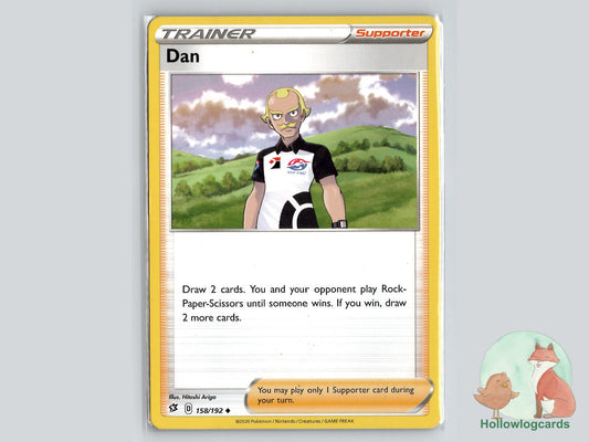 Dan (158/192) - Rebel Clash Pokémon Card