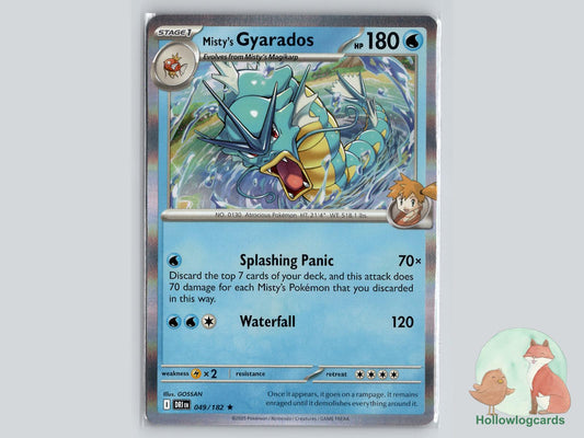 Misty's Gyarados (049/182) - Destined Rivals Pokémon Card