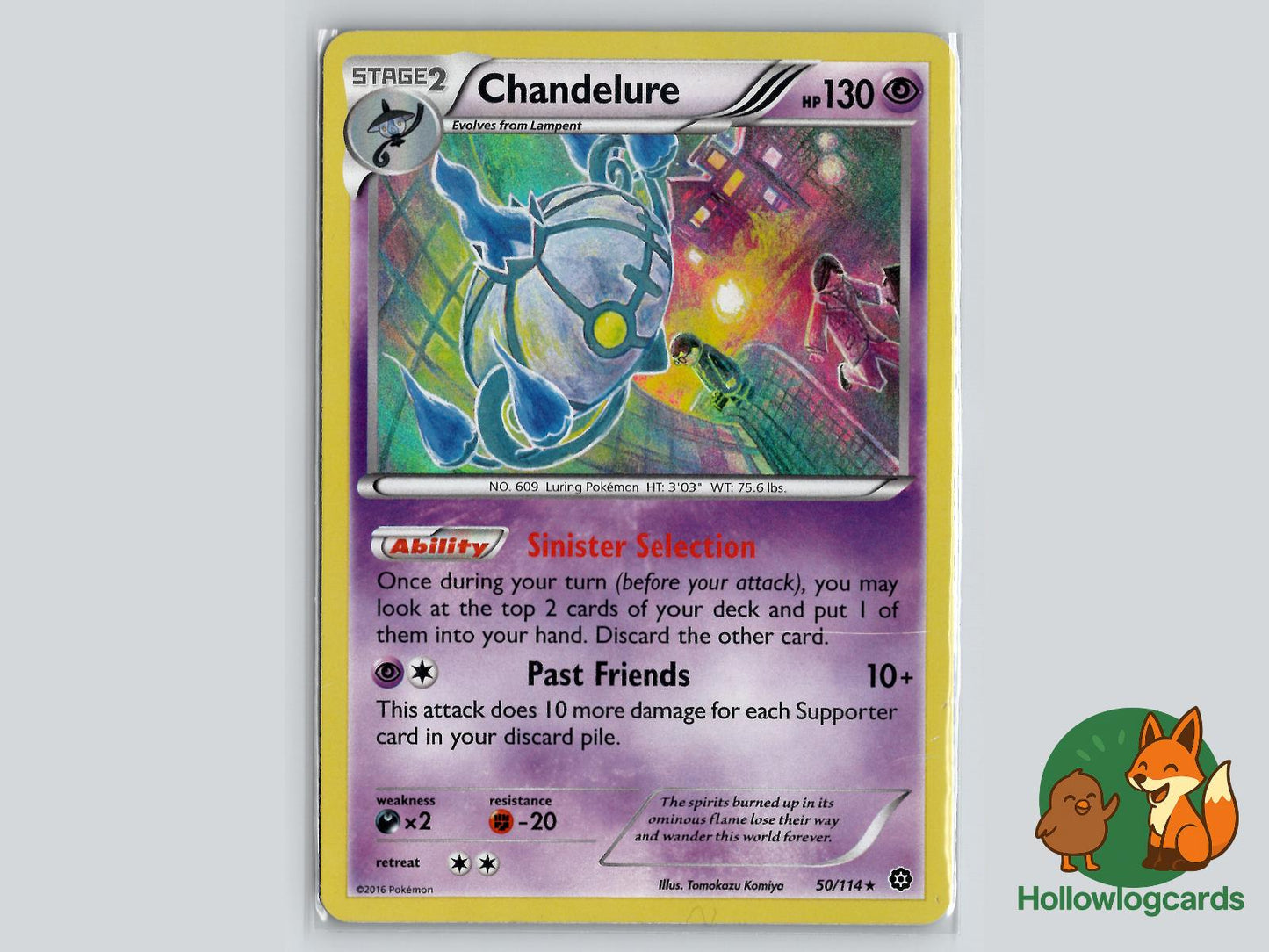 Chandelure (50/114) - Steam Siege Pokémon Card
