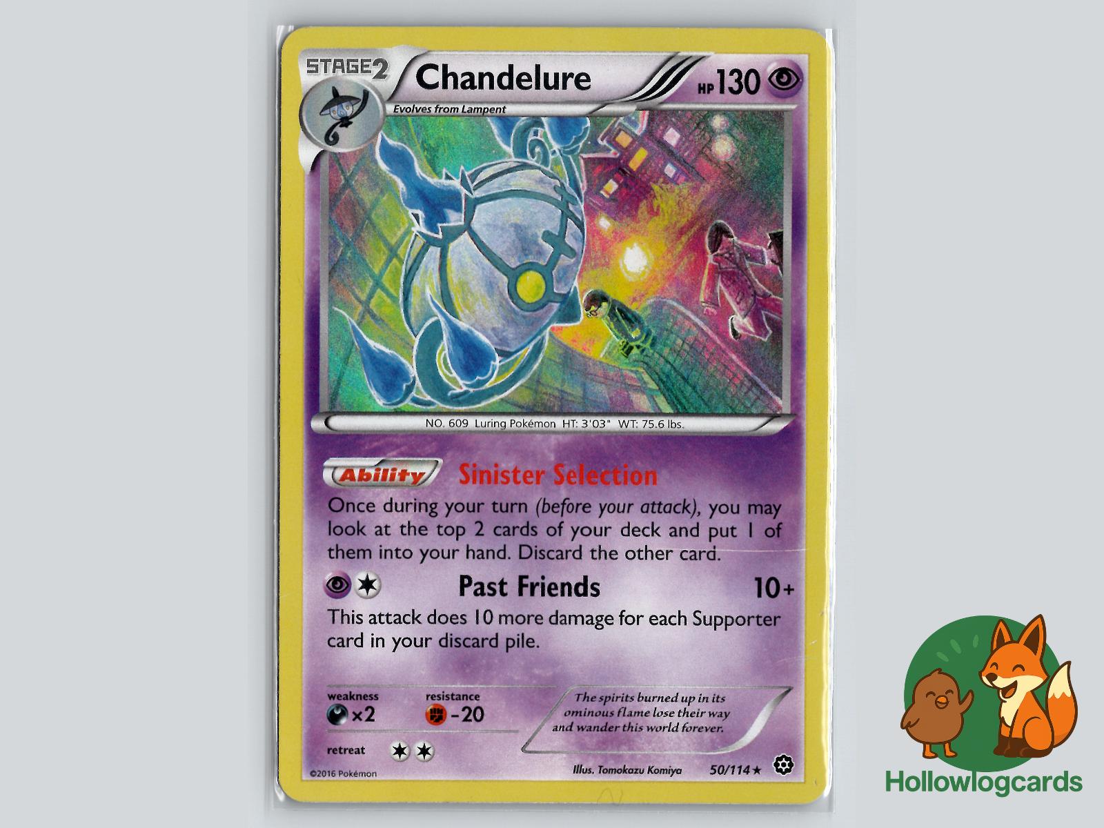 Chandelure (50/114) - Steam Siege Pokémon Card
