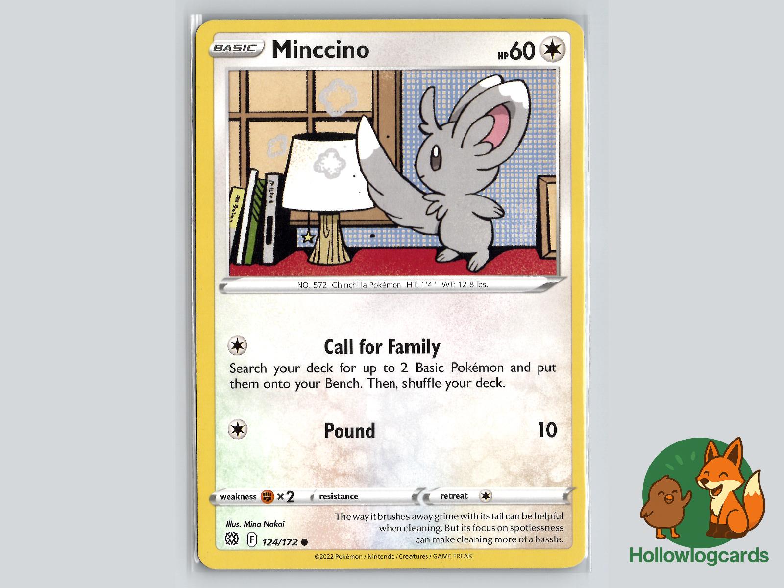 Minccino (124/172) - Brilliant Stars Pokémon Card