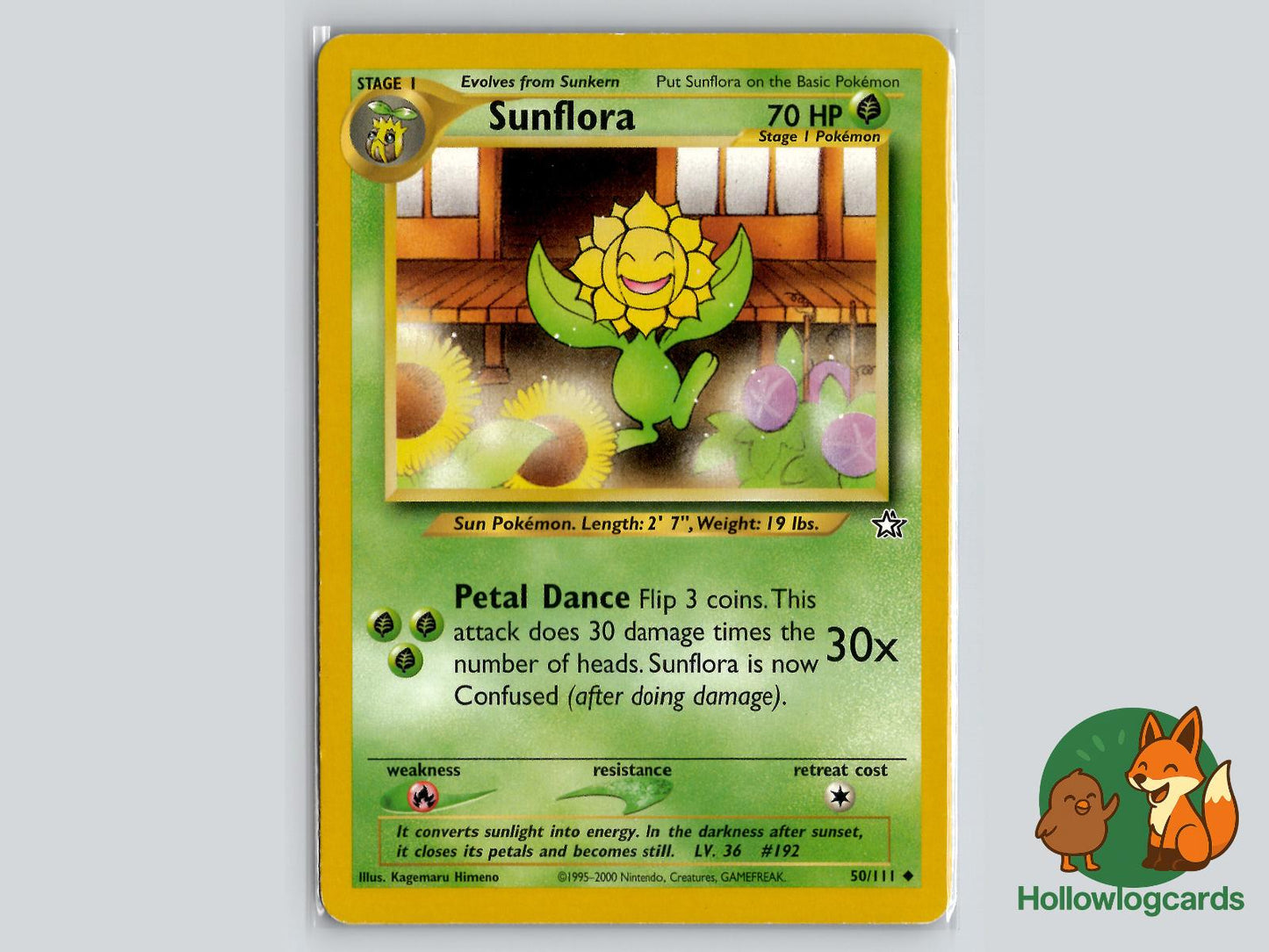 Sunflora (50/111) - Neo Genesis Pokémon Card