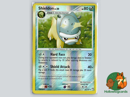Shieldon (63/123) - Mysterious Treasures Pokémon Card