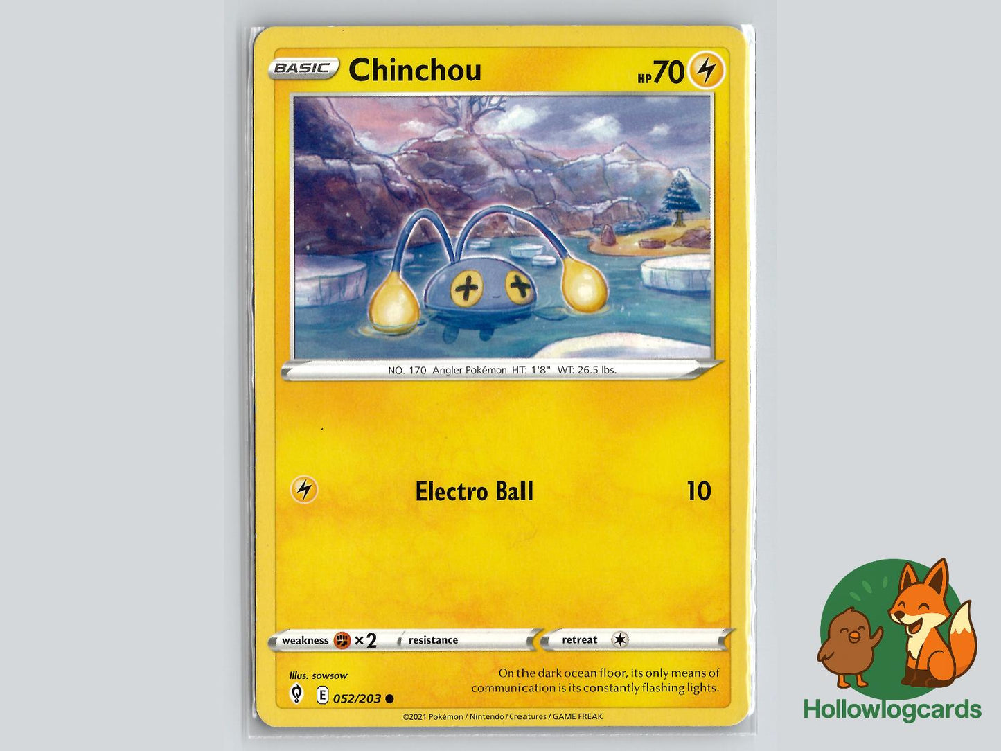 Chinchou (052/203) - Evolving Skies Pokémon Card