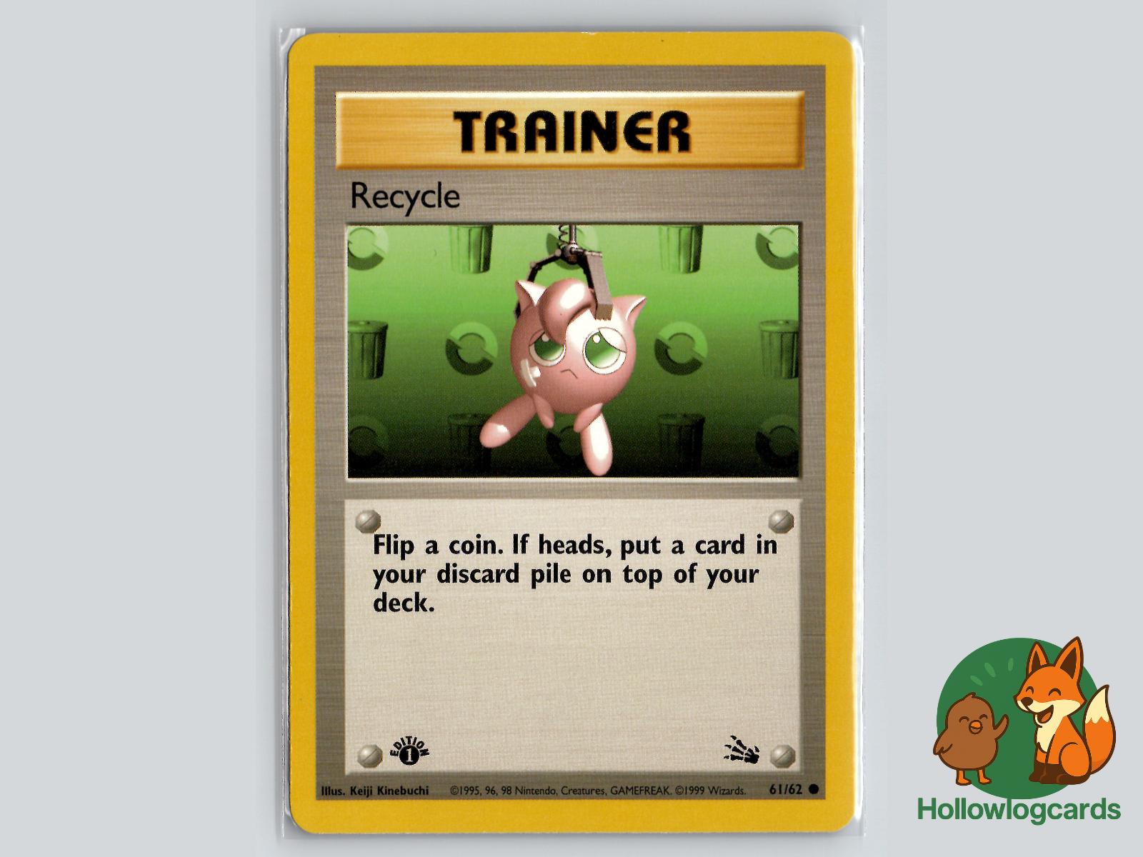 Recycle (61/62) - Fossil Pokémon Card