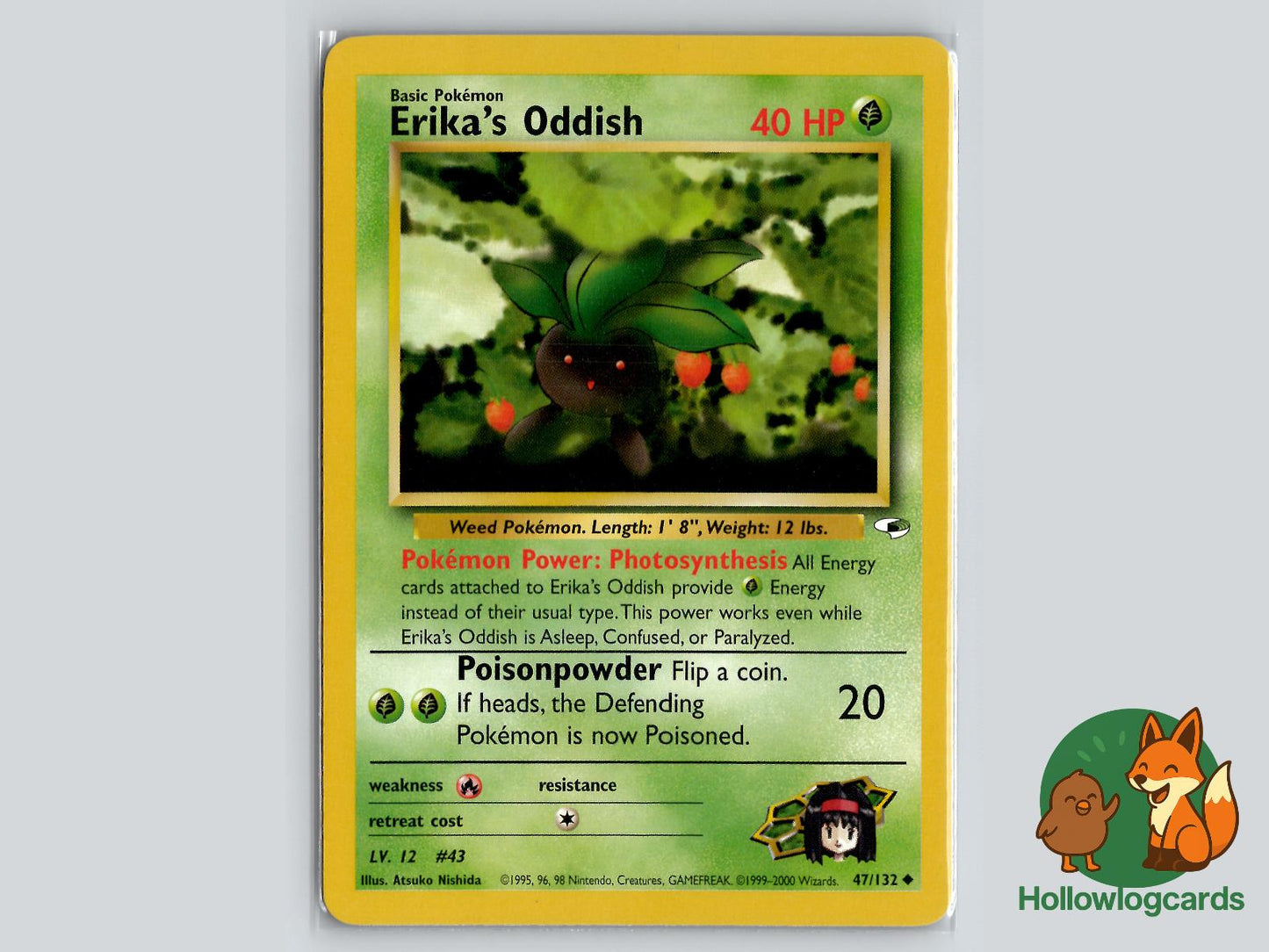 Erika's Oddish (47/132) - Gym Heroes Pokémon Card