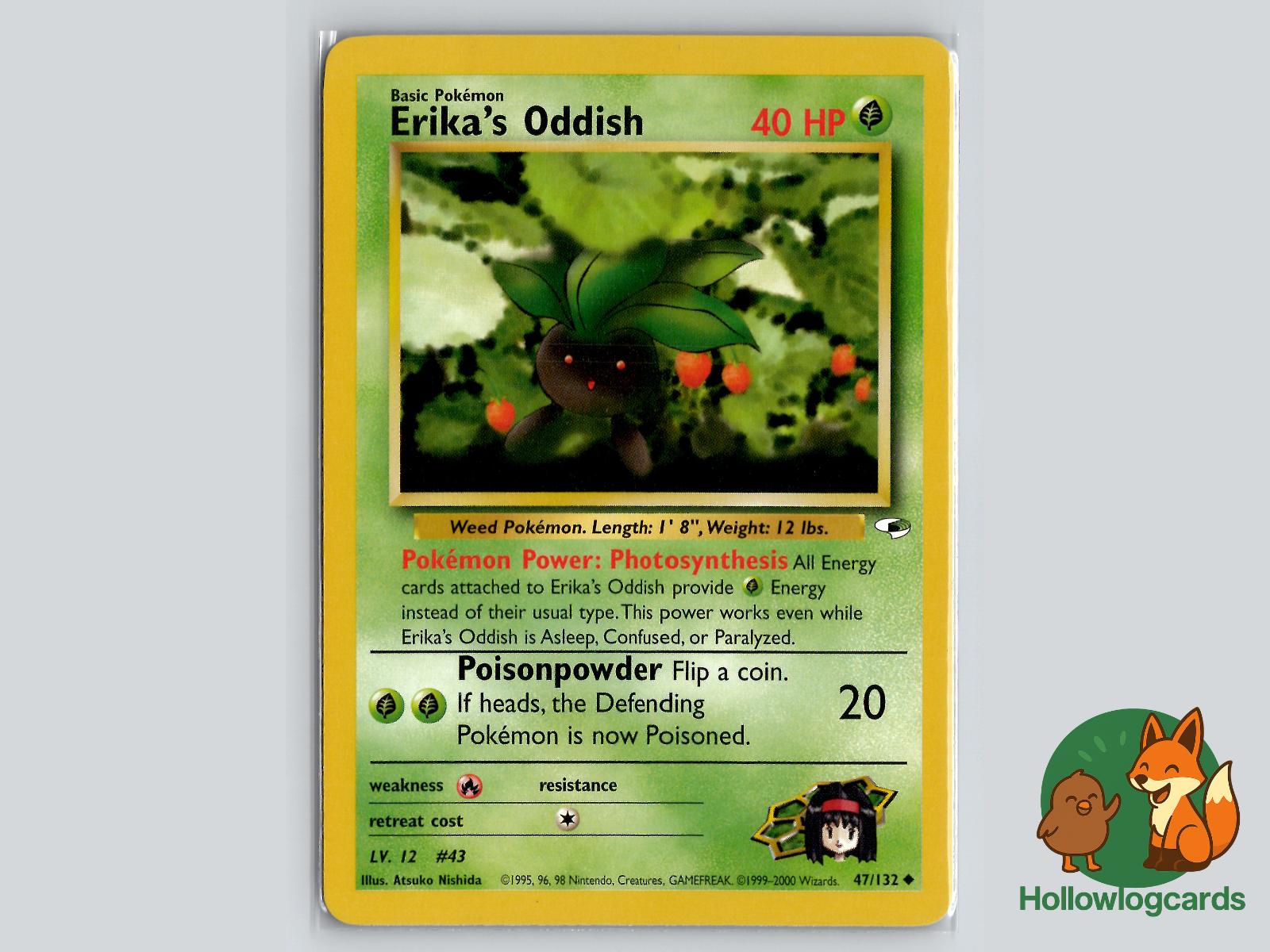 Erika's Oddish (47/132) - Gym Heroes Pokémon Card
