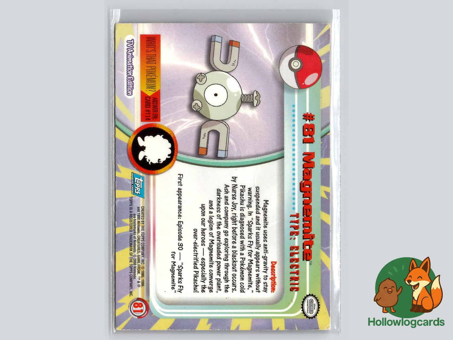 Magnemite (#81) - Topps Trading Cards Series 2