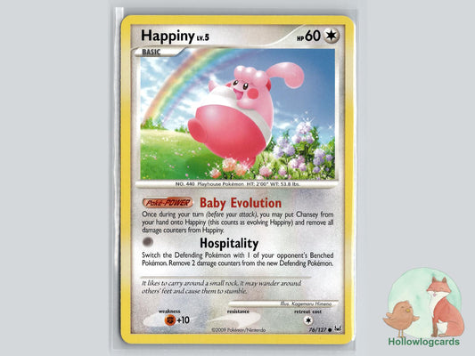 Happiny (76/127) - Platinum Pokémon Card