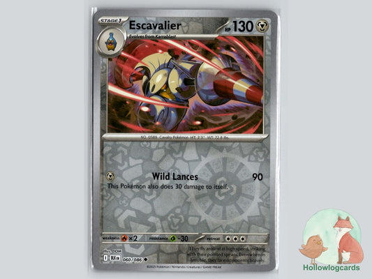 Escavalier (060/086) - Black Bolt Pokémon Card
