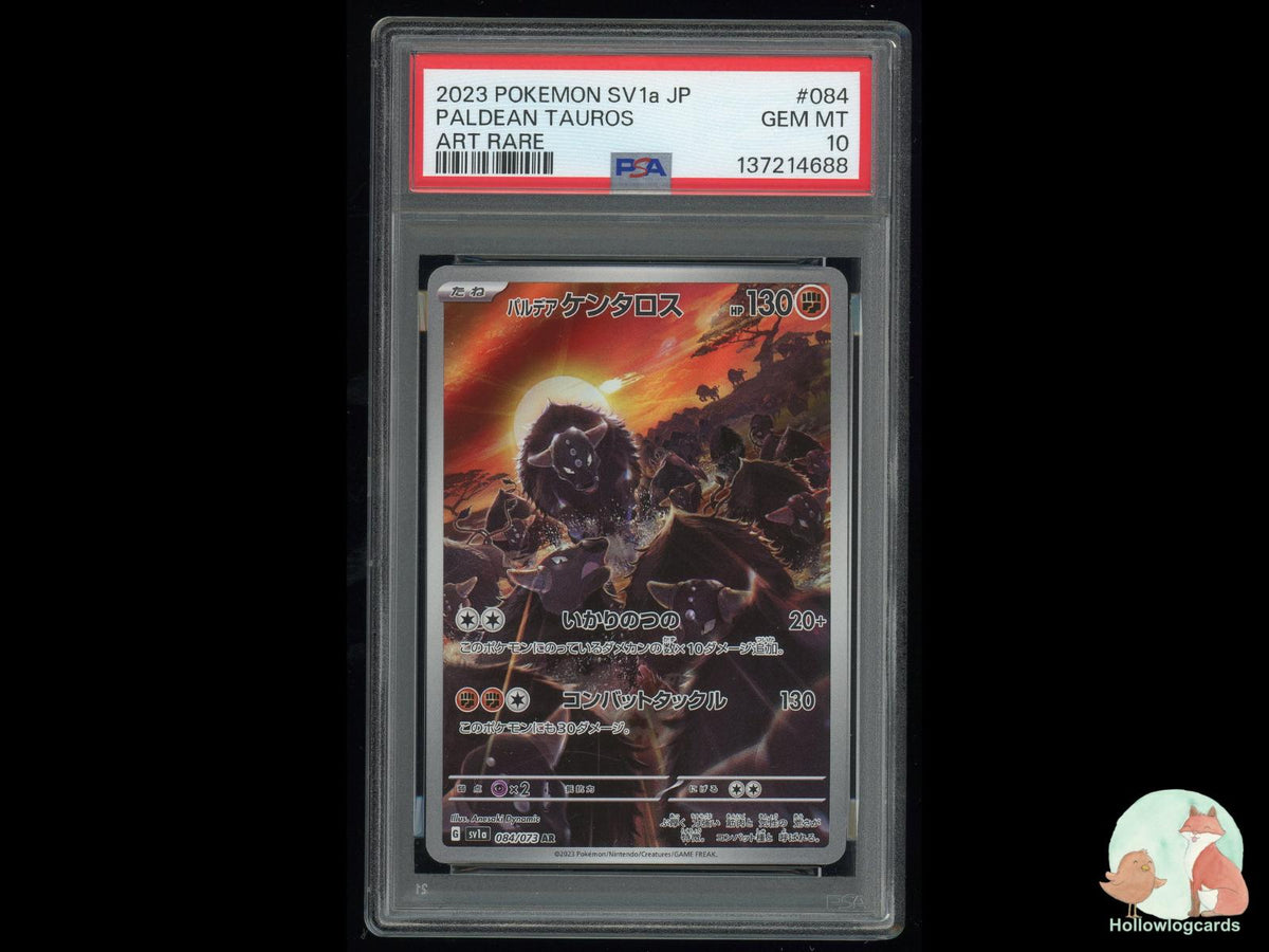 Graded Paldean Tauros (084/073) Pokémon Card