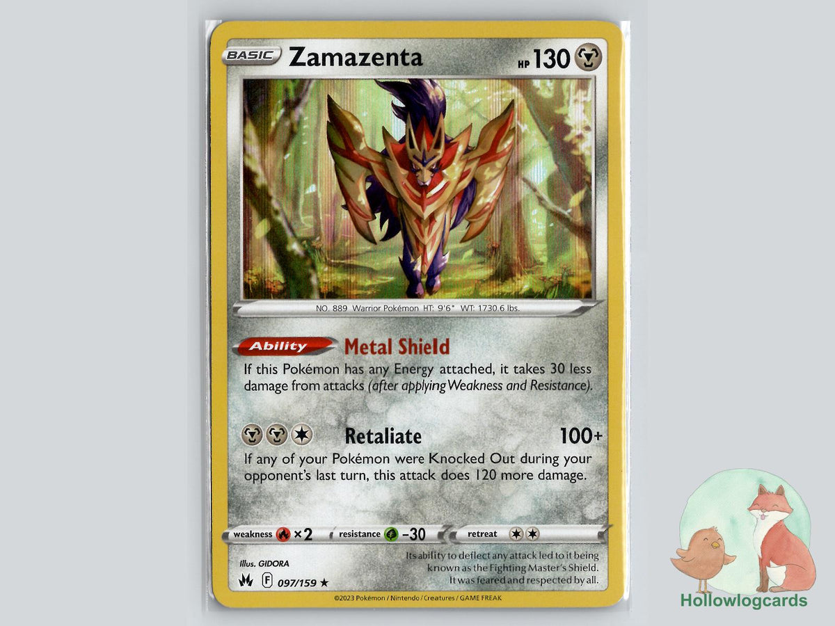Zamazenta (097/159) - Crown Zenith Pokémon Card