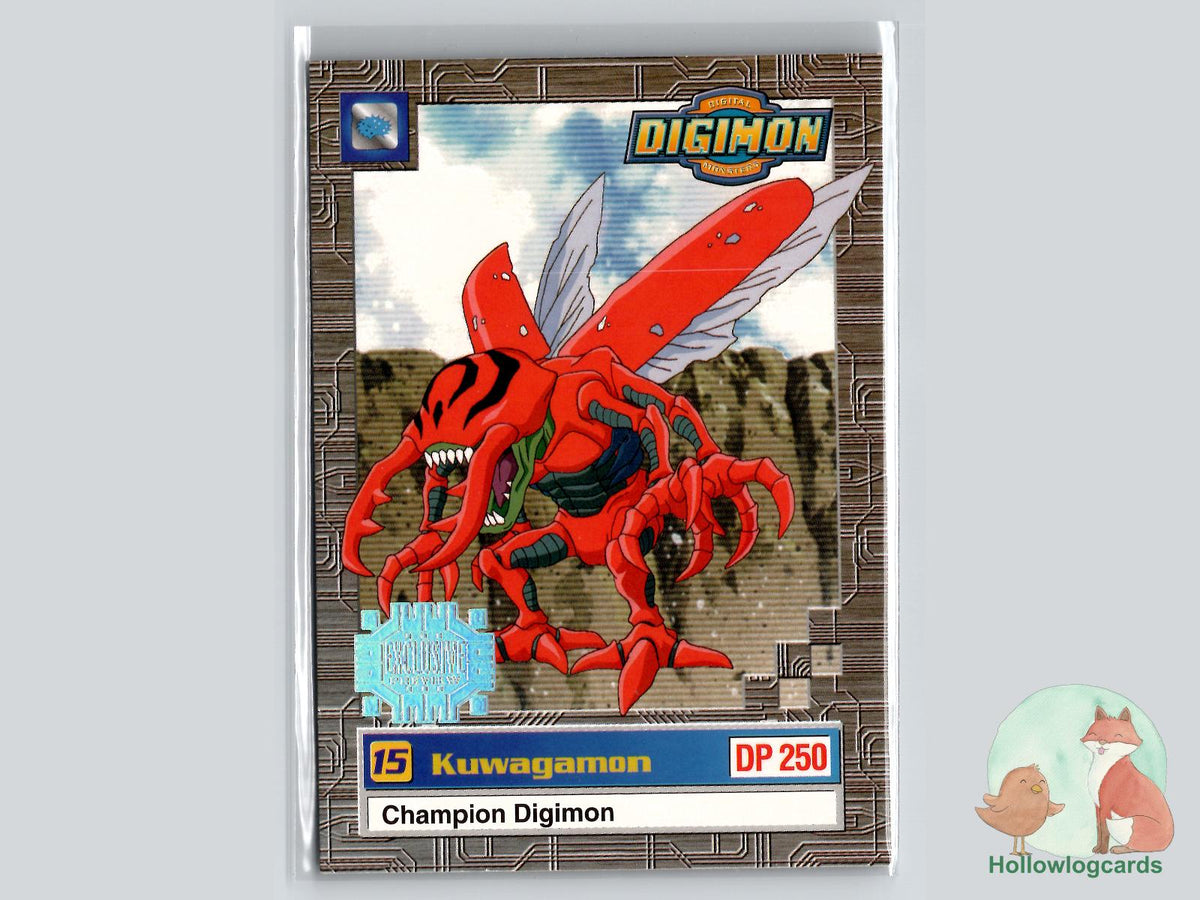 Kuwagamon (18/34) 1999 Upper Deck Digimon card