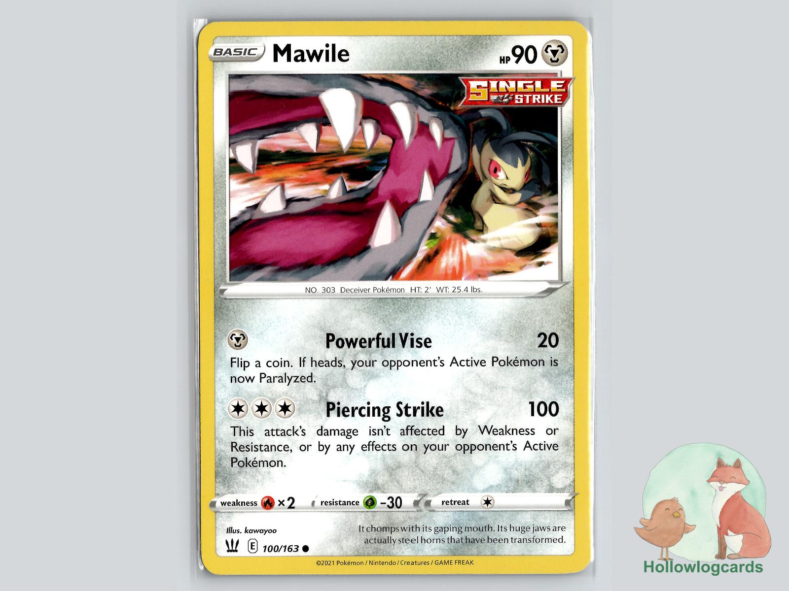 Mawile (100/163) - Battle Styles Pokémon Card