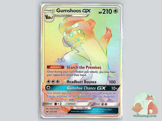 Gumshoos GX (157/149) - Base Pokémon Card