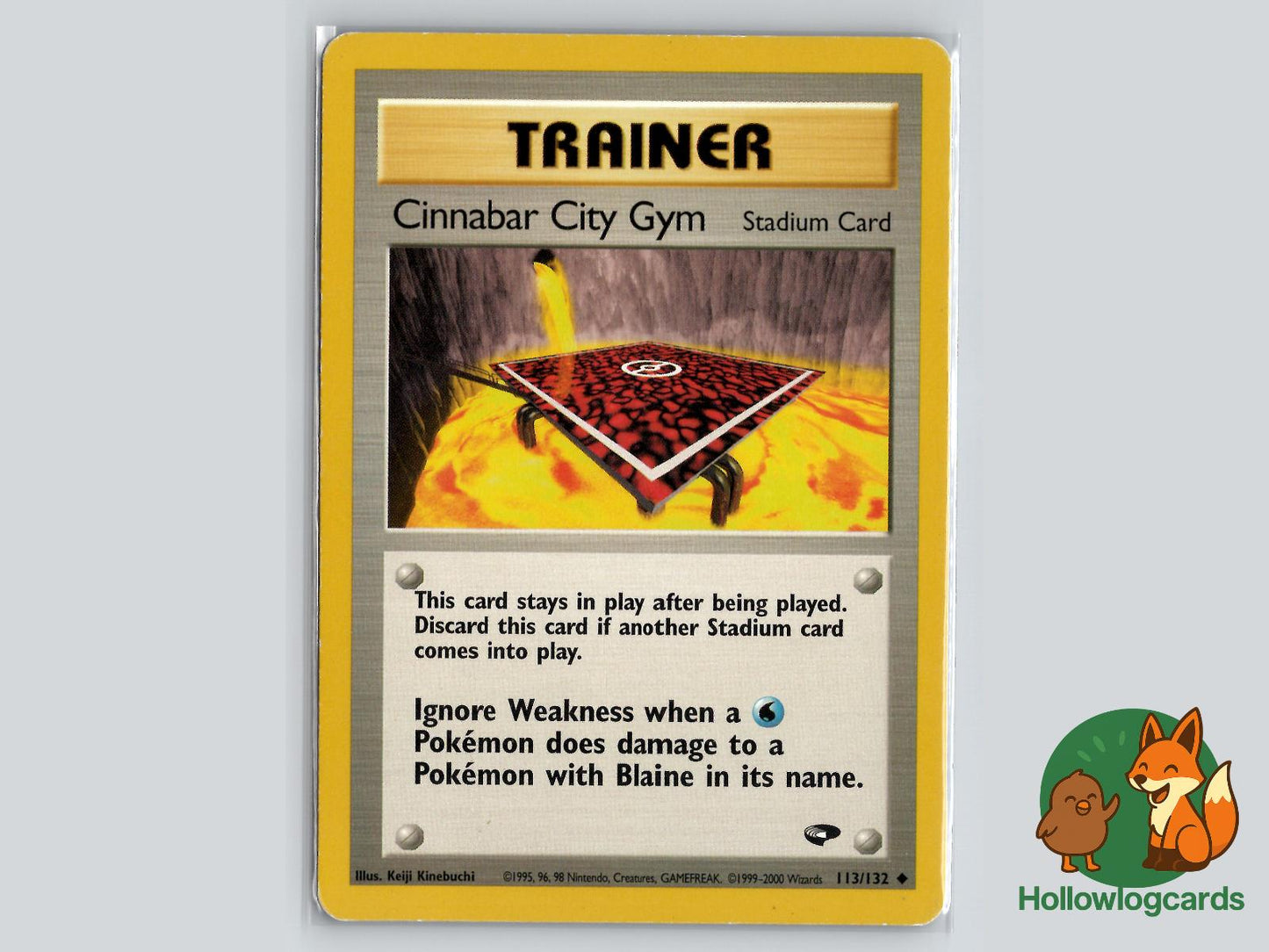 Cinnabar City Gym (113/132) - Gym Challenge Pokémon Card