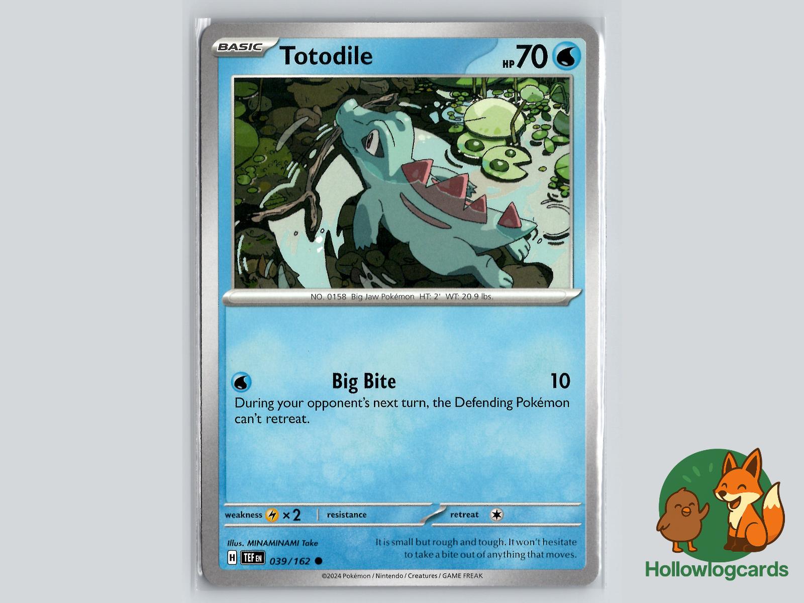 Totodile (039/162) - Temporal Forces Pokémon Card