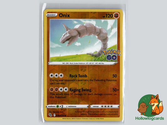 Onix (036/078) - Pokemon GO Pokémon Card