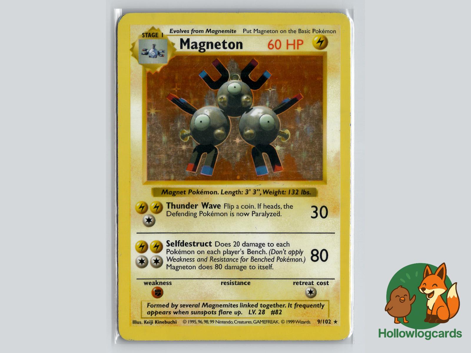 Magneton (9/102) - Base Pokémon Card