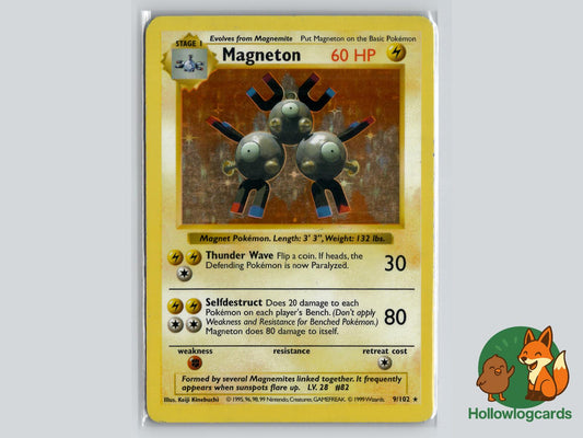 Magneton (9/102) - Base Pokémon Card