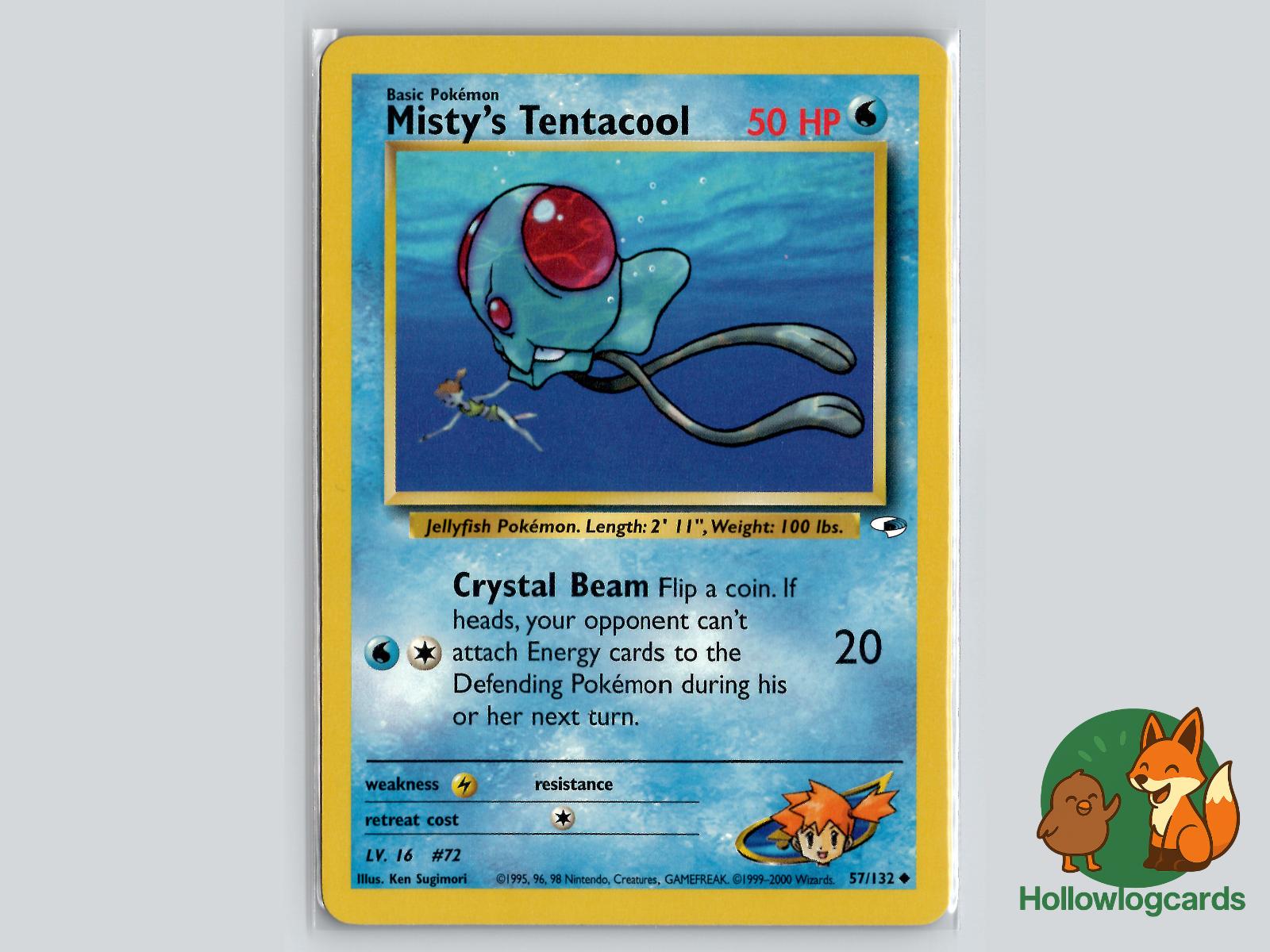 Misty's Tentacool (57/132) - Gym Heroes Pokémon Card