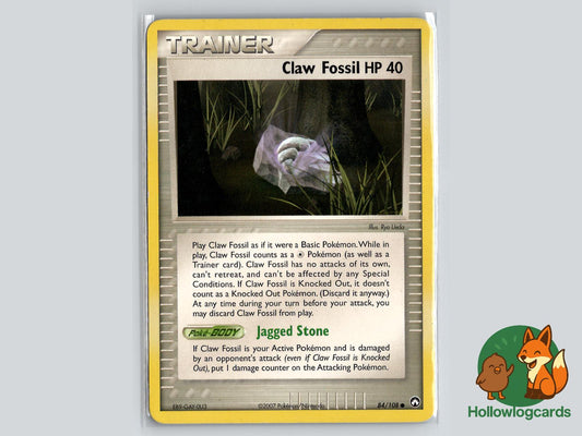 Claw Fossil (84/108) - Power Keepers Pokémon Card