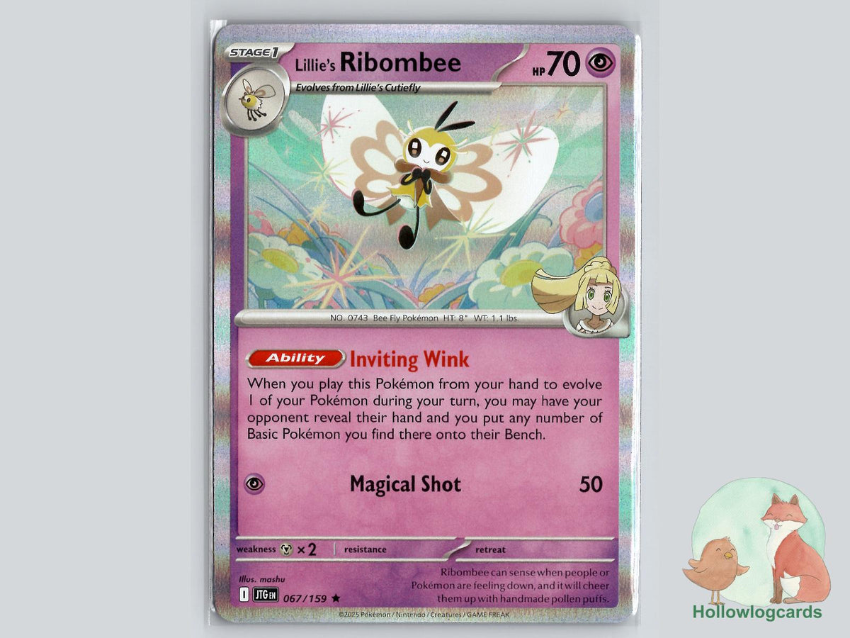 Lillie's Ribombee (067/159) - Journey Together Pokémon Card