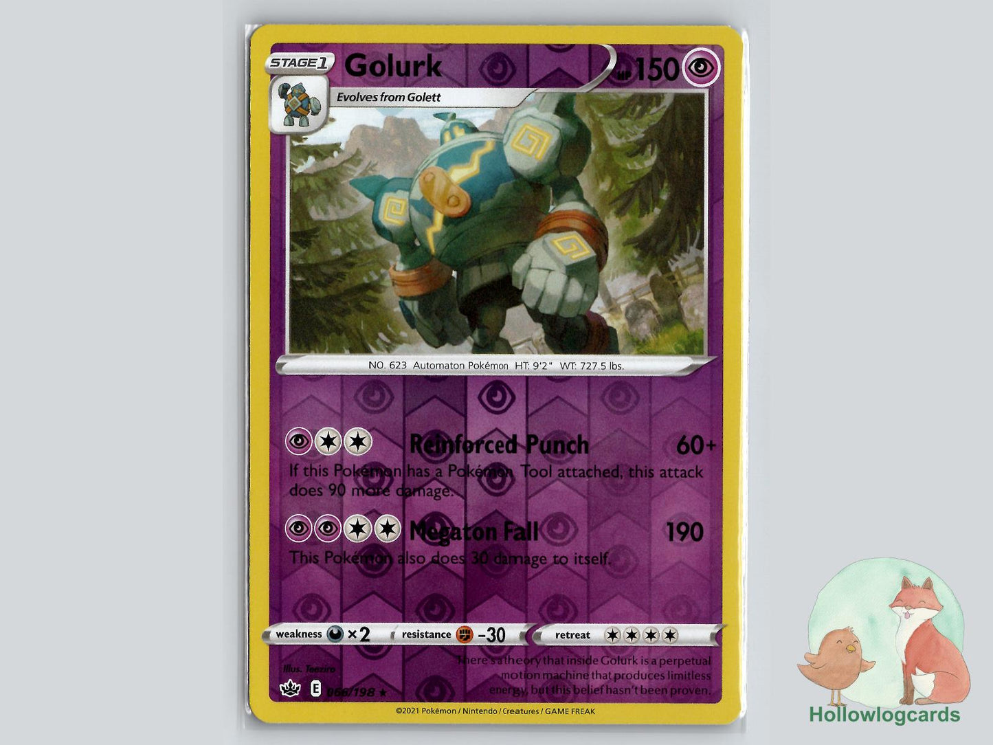Golurk (066/198) - Chilling Reign Pokémon Card