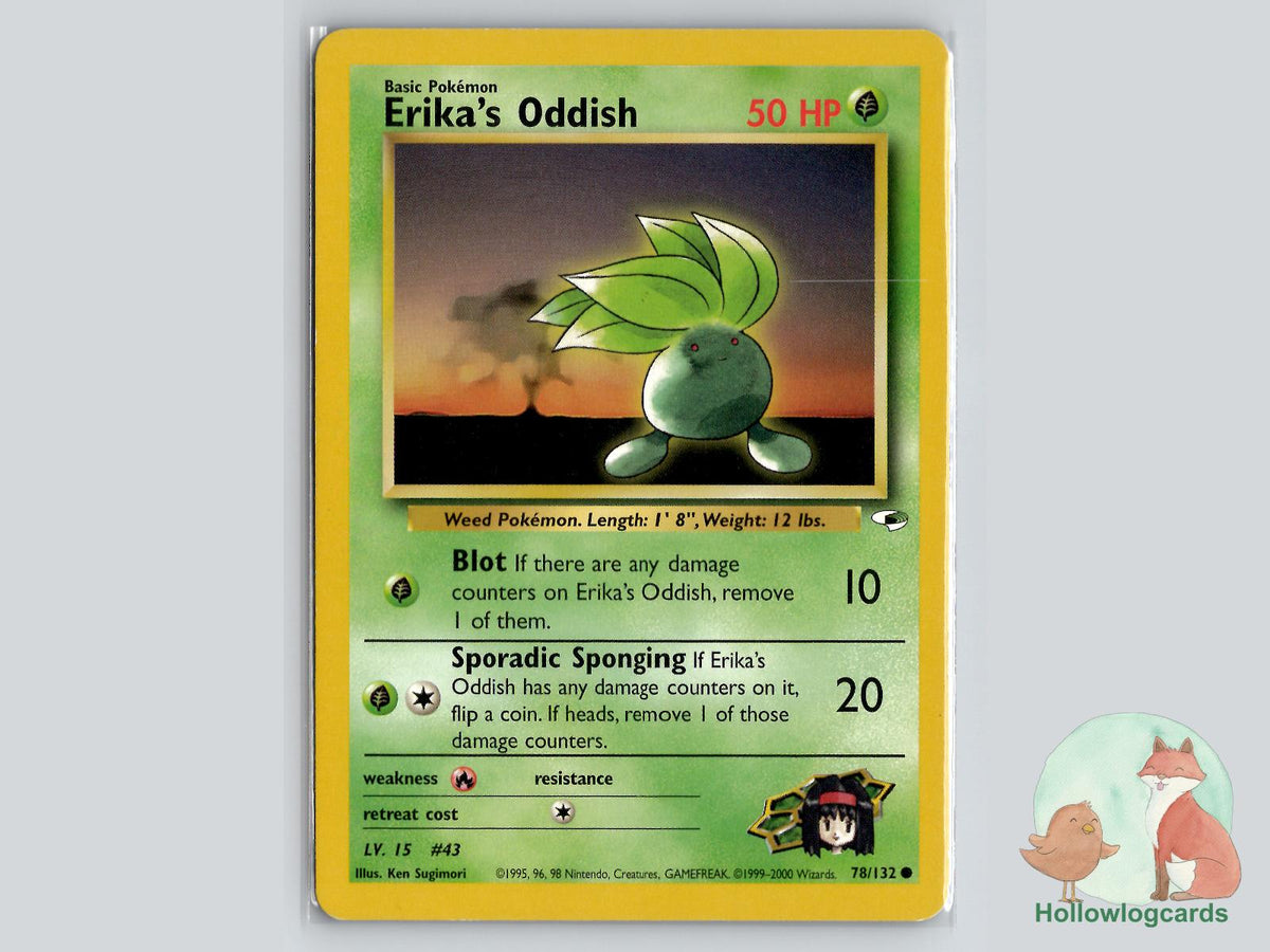 Erika's Oddish (78/132) - Gym Heroes Pokémon Card