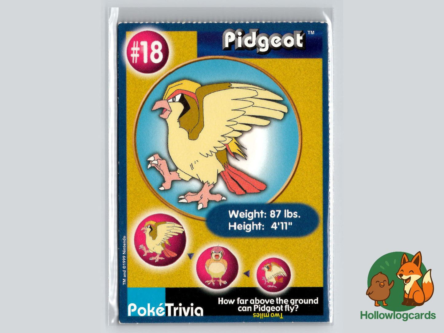 Pidgeot (18) Pokémon Card
