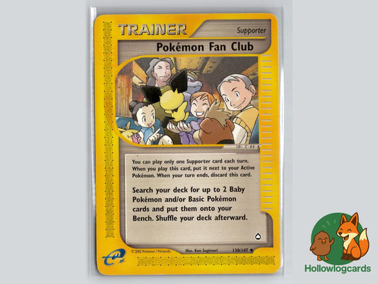 Pokemon Fan Club (130/147) - Aquapolis Pokémon Card