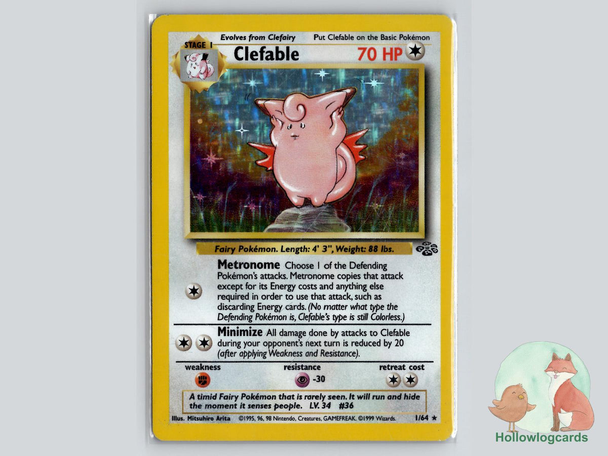 Clefable (1/64) - Jungle Pokémon Card