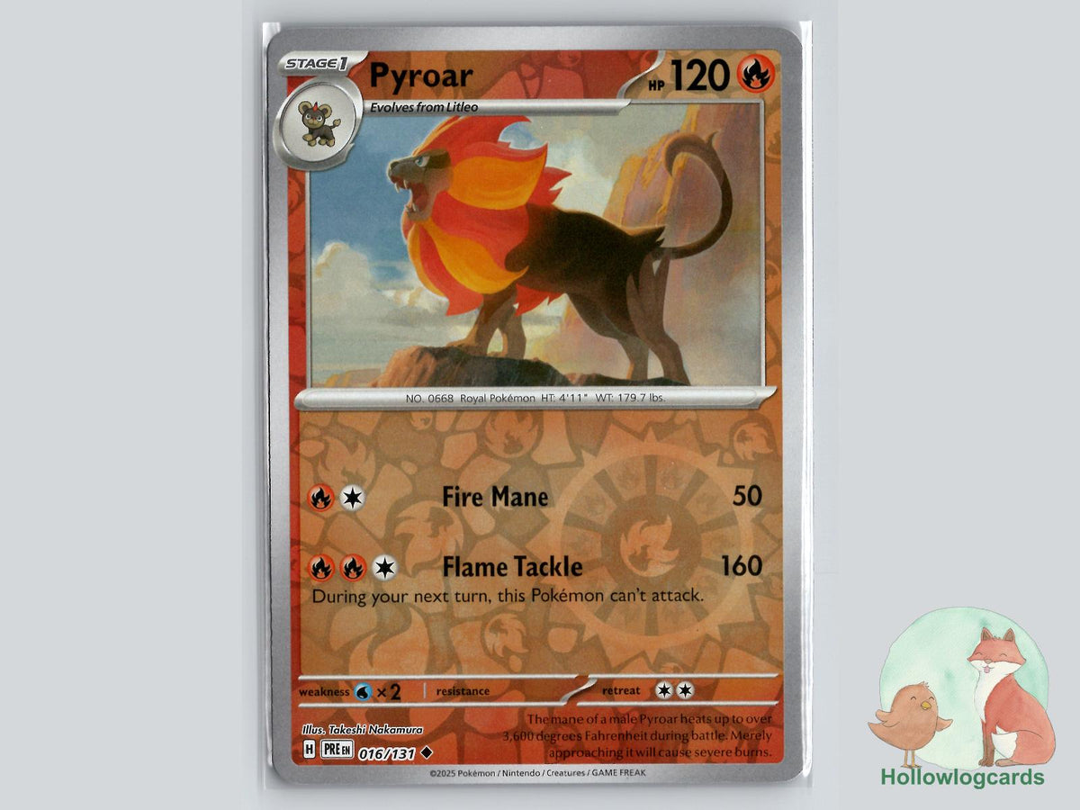 Pyroar (016/131) - Prismatic Evolutions Pokémon Card