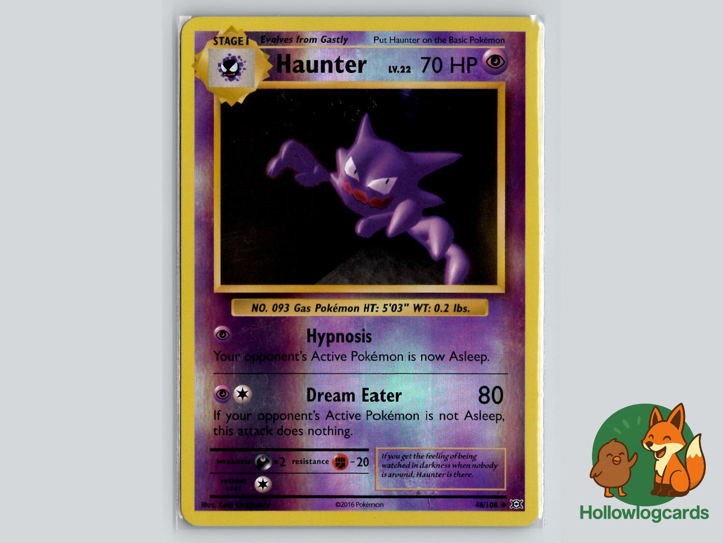 Haunter (48/108) - Evolutions Pokémon Card