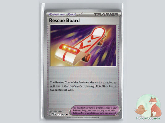 Rescue Board (126/131) - Prismatic Evolutions Pokémon Card