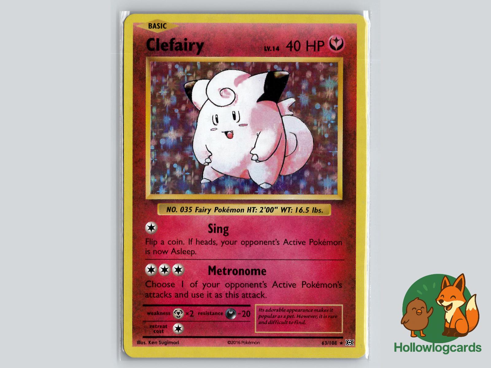 Clefairy (63/108) - Evolutions Pokémon Card