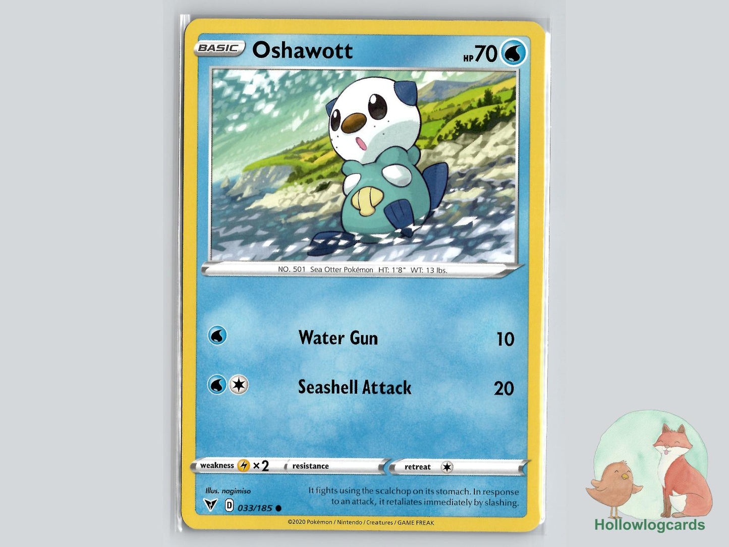 Oshawott (033/185) - Vivid Voltage Pokémon Card
