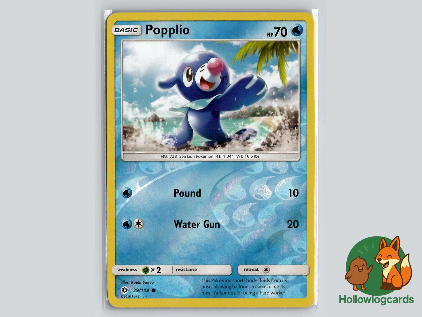 Popplio (39/149) - Base Pokémon Card