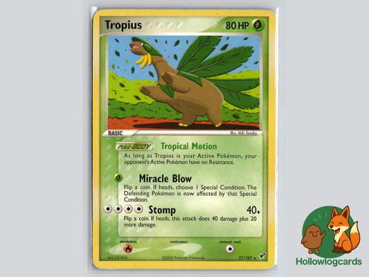 Tropius (27/107) - Deoxys Pokémon Card