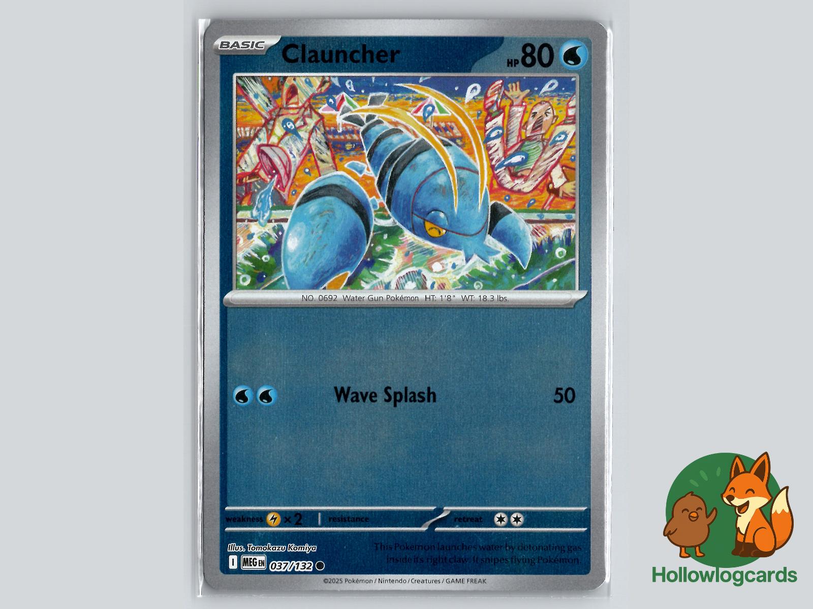 Clauncher (037/132) - Mega Evolution Pokémon Card