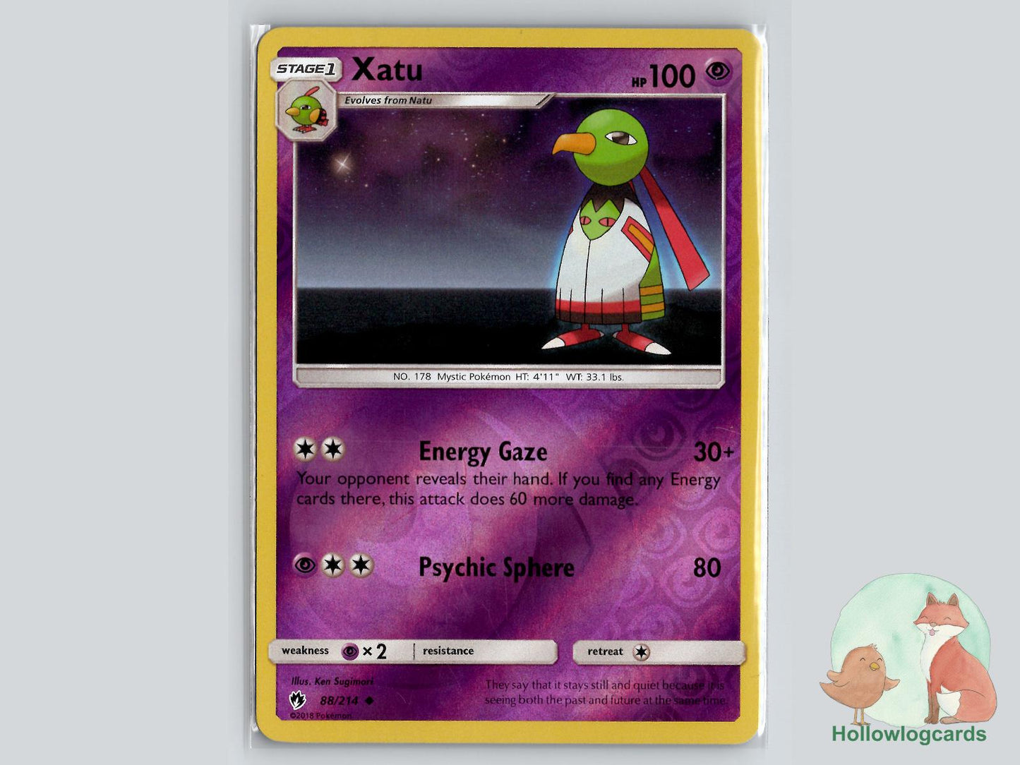 Xatu (88/214) - Lost Thunder Pokémon Card