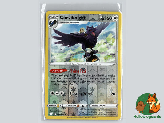 Corviknight (156/189) - Darkness Ablaze Pokémon Card
